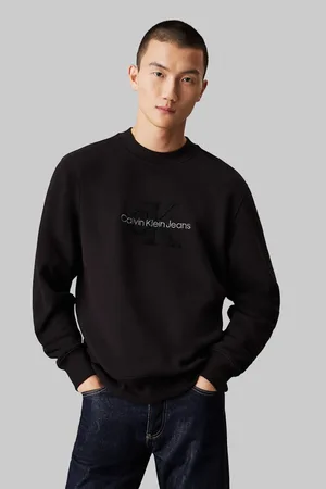 Calvin Klein Chenille monologo crew neck