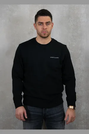 Lyle & Scott Loopback embroidered crew neck sweatshirt