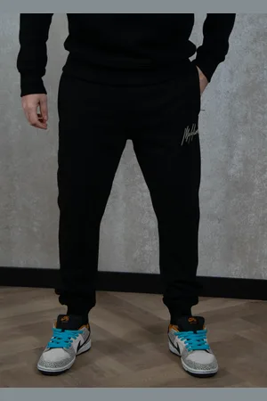 Malelions Striped signature sweatpants