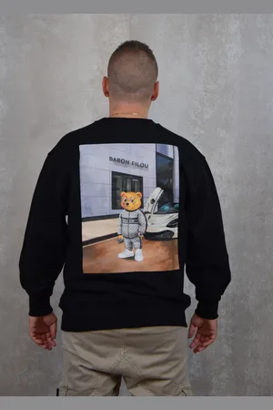 baron filou Cxvii oversized pullover poster backprint