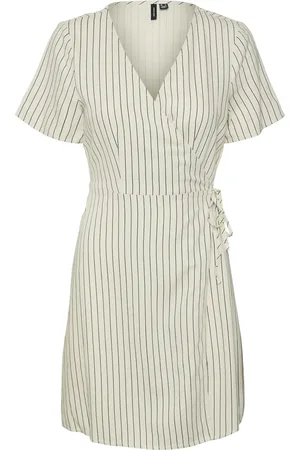 VERO MODA Vmmymilo s/s short wrap dress wvn g