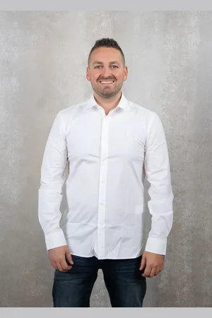 Lyle & Scott Tonal eagle easy care poplin shirt