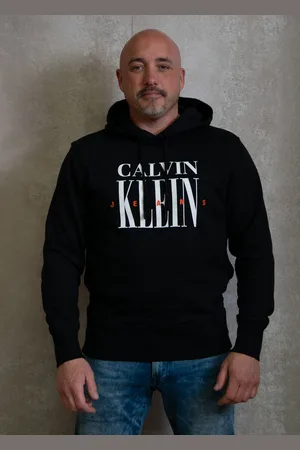 Calvin Klein Serif font graphic hoodie