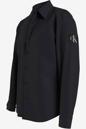 Calvin Klein Monologo badge relaxed shirt