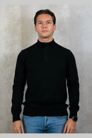 Pure Path Regular fit knitwear halfzip ls