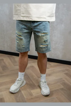 Black Bananas Distressed denim shorts
