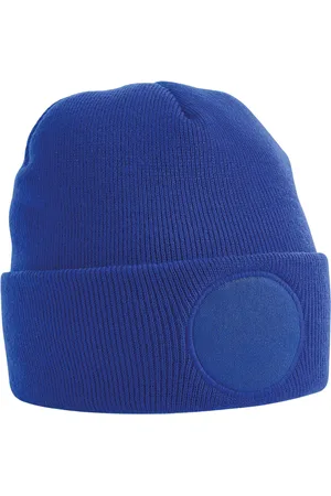 Beechfield Unisex patch beanie voor volwassenen