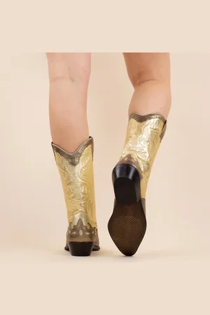DWRS Cowboylaarzen 1324 sierra champagne dames maat: leer