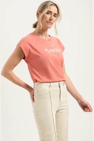 Florèz Cr0075 802 fien t-shirt peach