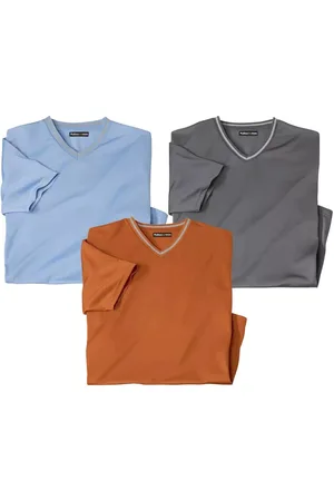 Atlas For Men Heren v hals t-shirt (pak van 3)
