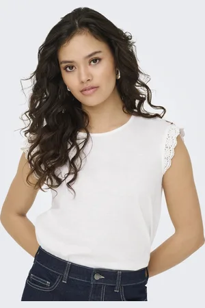 JACQUELINE DE YONG Jdysalva life s/l crochet top jrs n