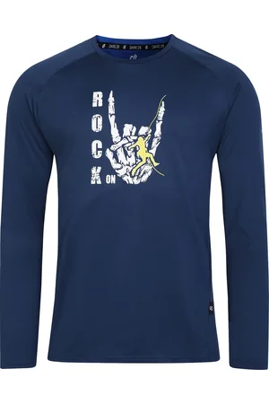 Dare 2B Heren tech rock on t-shirt met lange mouwen