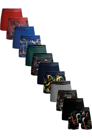 Muchachomalo Heren 12-pack boxershorts print/effen