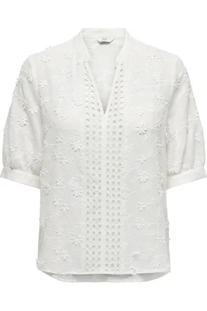 ONLY Onlalice emb ss shirt wvn cs