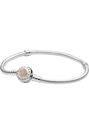 Mijn bedels Bedelarmband met ronde zirkonia clipsluiting