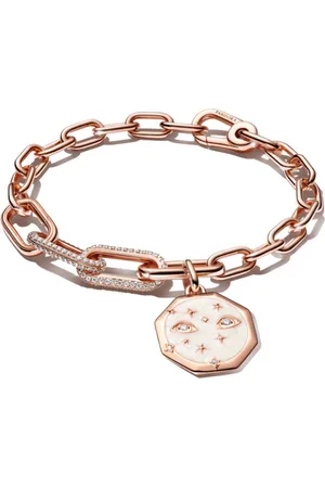 Mijn bedels Rose goud me sparkling eyes bracelet set