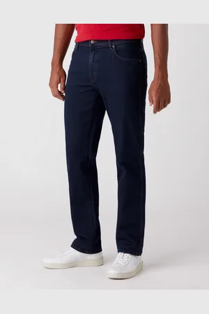 Wrangler Texas stretch heren regular-fit jeans blue black