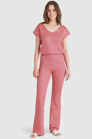 Smashed Lemon 23223 broek met retro print |