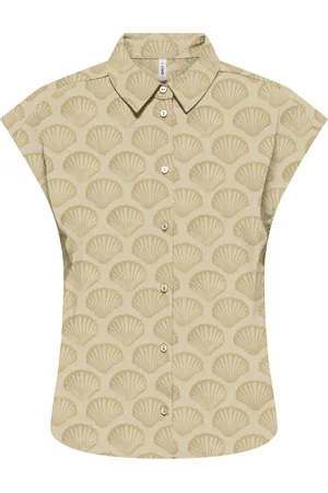 ONLY Onlnova life vis ss clay shirt aop zand dessin