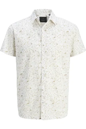 JACK & JONES Jprblasummer print ss shirt sn zand dessin