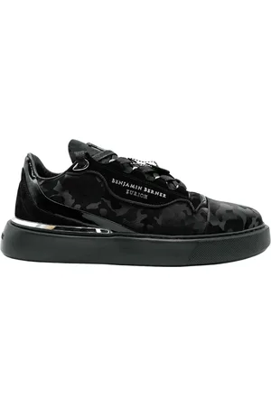 Benjamin Berner Reflective camouflage calfskin sneaker