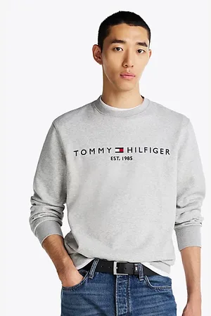 Tommy Hilfiger Sweatshirt met ronde hals en geborduurd logo