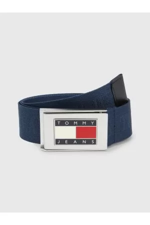 Tommy Hilfiger Heren Riemen - Heritage webbing riem met geëmailleerde badge