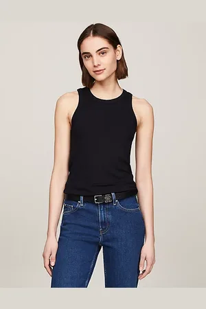 Tommy Hilfiger Slim fit tanktop met geribde textuur