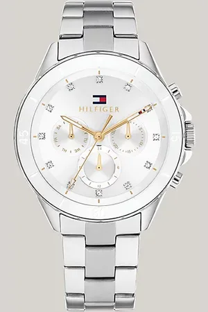 Tommy Hilfiger Roestvrijstalen horloge met witte wijzerplaat