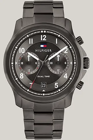 Tommy Hilfiger Grijs geïoniseerd horloge met grijze wijzerplaat