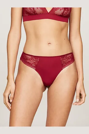 Tommy Hilfiger Kanten string met logo op de tailleband