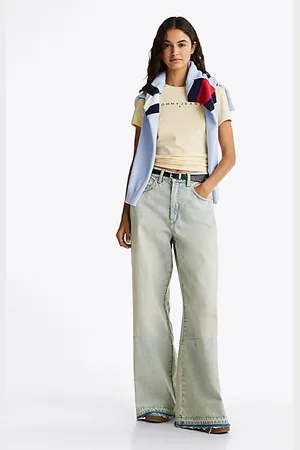 Tommy Hilfiger Jeans met wijde fit en gerafelde zoom