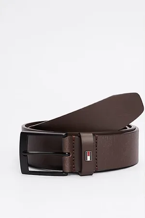 Tommy Hilfiger Leren riem met geëmailleerde vlag