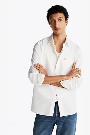 Tommy Hilfiger Relaxed fit overhemd van twill