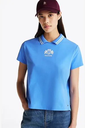 Tommy Hilfiger Regular fit polo-top met keyhole-sluiting