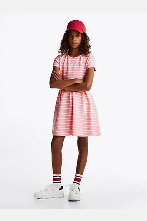 Tommy Hilfiger Gestreepte fit and flare skaterjurk