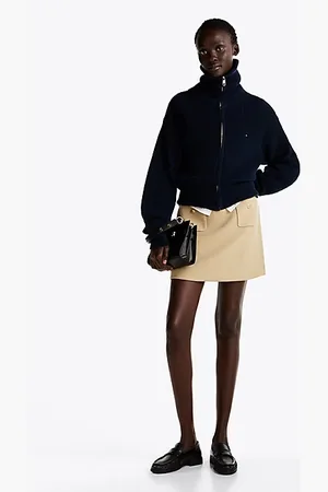 Tommy Hilfiger Minirok met klepzakken en knoopsluiting