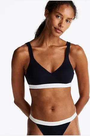 Tommy Hilfiger Hilfiger Monotype geribde push-up bralette