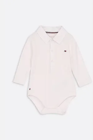 Tommy Hilfiger Romper met kraag en lange mouwen