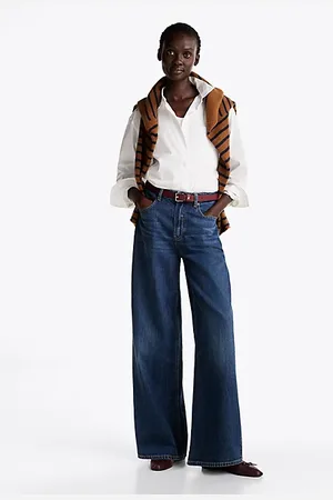 Tommy Hilfiger Faded high rise jeans met wijde fit