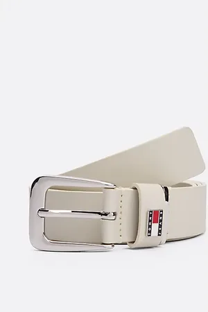Tommy Hilfiger Leren riem met ovale gesp