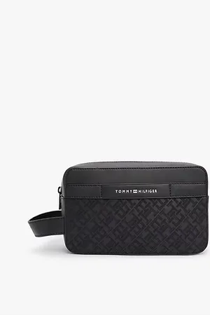 Tommy Hilfiger TH Monogram toilettas met logo in reliëf