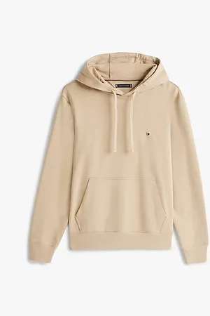 Tommy Hilfiger Terrykatoenen hoodie met geborduurde vlag