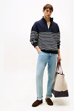 Tommy Hilfiger Mercer regular straight jeans met fading
