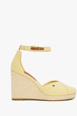 Tommy Hilfiger Espadrille met sleehak en enkelbandje