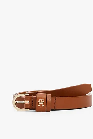 Tommy Hilfiger Essential leren riem met TH-monogram