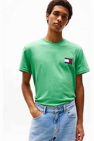 Tommy Hilfiger Slim fit T-shirt met Tommy-badge