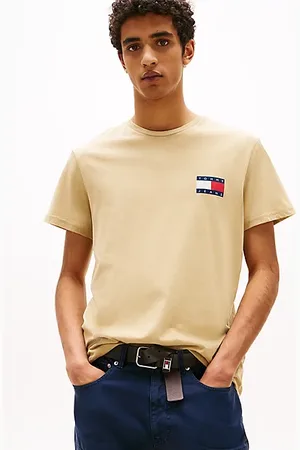 Tommy Hilfiger Slim fit T-shirt met Tommy-badge