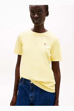 Tommy Hilfiger T-shirt met contrasterende Hilfiger-vlag
