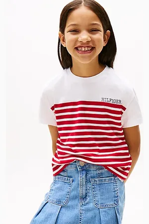 Tommy Hilfiger Relaxed fit T-shirt met streepdesign